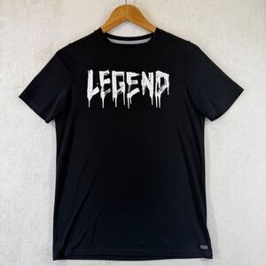 DSG Youth Boys LEGEND Graphic T-Shirt Black Short Sleeve Athletic Top XL 18